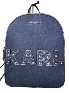 NWT Karl Lagerfeld Adele Denim Backpack $198